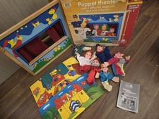 Vintage Tobis Puppet Theatre Boxed Set of 6 Puppets