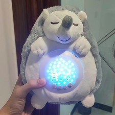 Hedgehog Breathing Musical Soothing Doll Sleep Toys Anxiety Relief Plush Gift