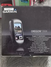 Garmin Oregon 550t Handheld GPS good used A condition box case/  battery charger