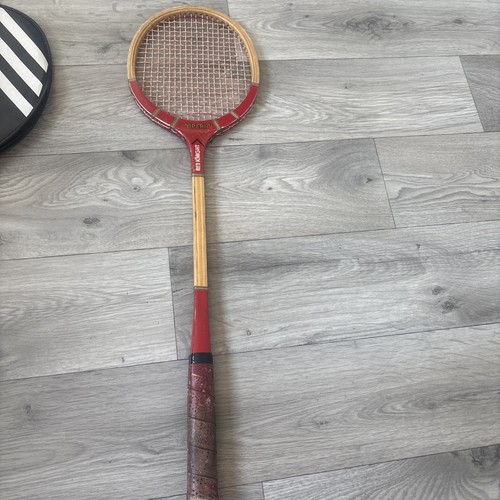 Retro wooden racket red knight - retro,