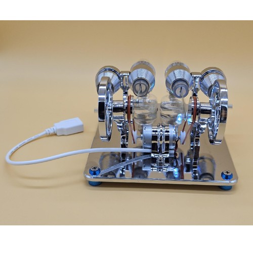 Cylinder hot air stirling - air,