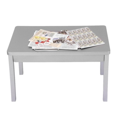 Silver desk table - silver, for