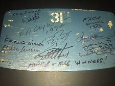 Signed Original 1996 Wembley Seat Hurst, Montgomery, Mills, Bonds, Whiteside