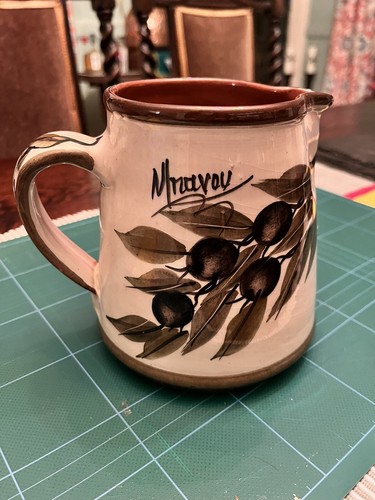 Olive jug greek hand - greek, painted