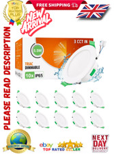 10X Recessed LED Ceiling Light 65-80mm Downlight IP65/IP44 Dimmable Spotlight