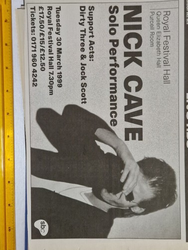 Nick cave solo performances - cave,