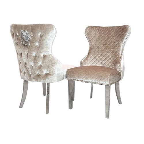 Dining chair shimmer beige - dining,