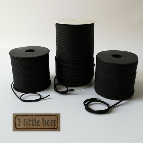 Black paracord strong - black, rope