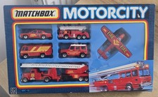 Vintage Matchbox Motorcity Fire Engine Vehicle Set Boxed MC-15