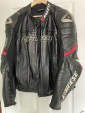 Dainese D-Dry black leather jacket. Excellent condition, Euro size 54