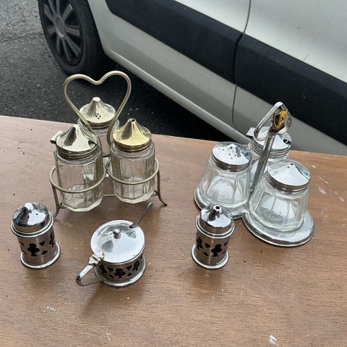Vintage cruet sets one - x3,