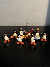 Rare Vintage Pingu Action Figures Bundle X8 1990’s By Bullyland Collectibles