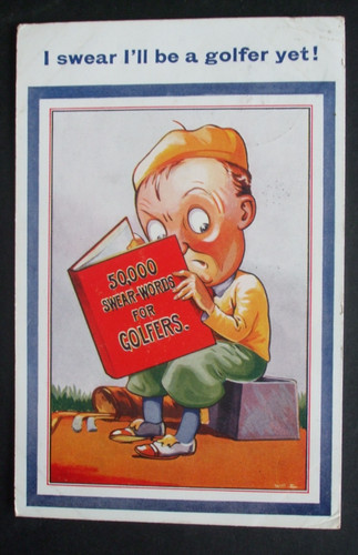 Old golf comic - comic, 50,000