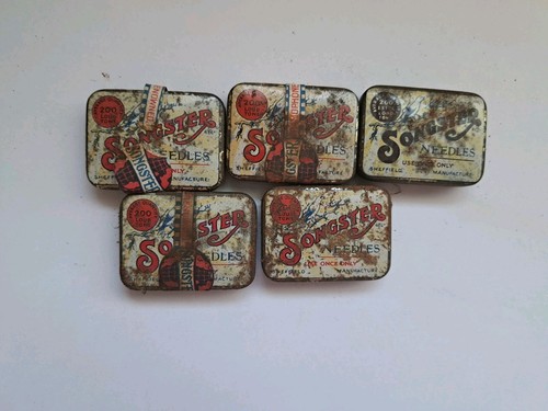 Gramaphone needles tin boxes - gramaphone,