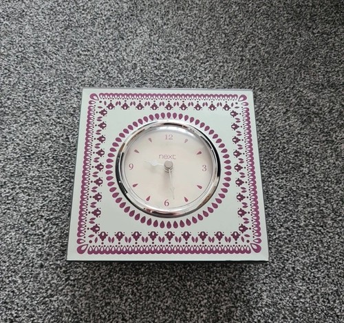 Next purple mirrored clock - next,