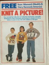 KNITTING PATTERN American football Puffin Rub-a-Dub-Dub cartoon intarsia jumper