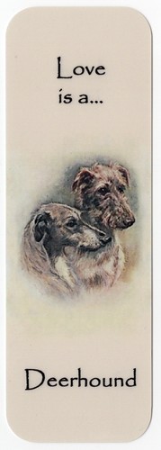 Deerhound dog bookmark - deerhound, same