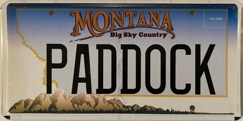 Vanity paddock license - paddock,