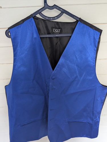 Blue mens waistcoat - ,