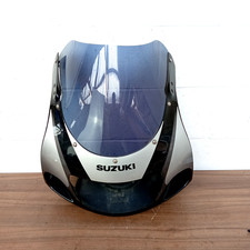 Suzuki GSX-R750 SRAD Front Upper Fairing Cowl Panel With Tinted Screen Black