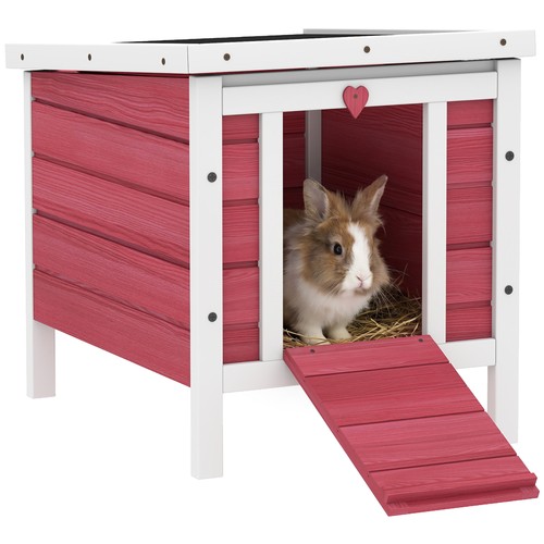 Pawhut rabbit hutch bunny - pawhut,