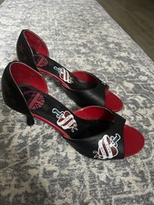 Underground England Women’s Kitten Heal Shoes UK Size 5 Rockabilly, Punk