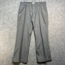 J.Lindeberg Trousers Mens W34 L32 Olive Green Straight Leg Pockets Belt Loops