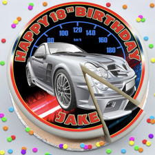 SPORTS CAR SILVER BIRTHDAY