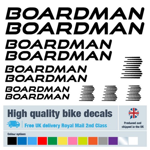 Boardman bike labels decals - bike,