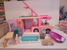 Barbie Pink 3-in-1 Dream Camper Van Playset with Accessories