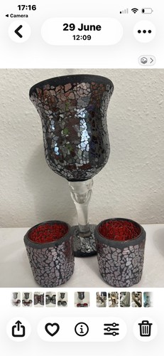 5piece red crackle set - 5piece,