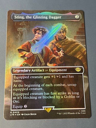 Foil borderless sting - 1x, sting,