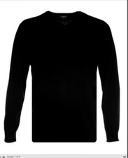 ESPIONAGE BLACK COTTON V NECK