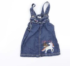 NEXT Girls Blue Cotton Blend