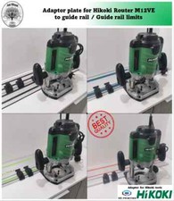 Adaptor plate for Hikoki Router 1/2 M12VE to guide rail track Made in UK
