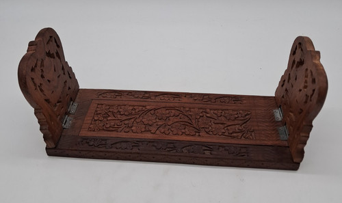 Wooden carved extendable book - wooden,