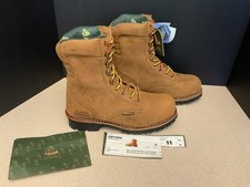 New! Mens Golden Retriever Titan 9” Comp Toe Waterproof Logger Boots. Size 11.