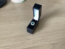 18K Diamond And Emerald Ring