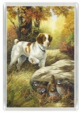 BRITTANY SPANIEL DOG FRIDGE