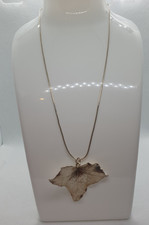 Silver 925 Pendant & Chain Of Ivy or Maple Leaf