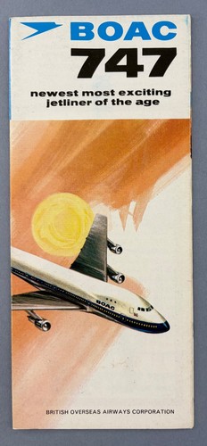 Boac boeing 747 launch - boeing, vintage