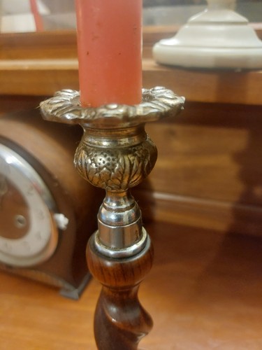 Vintage pair turned wooden - pair,