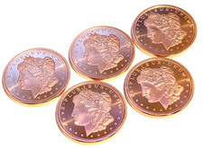 5x1oz Dollar Copper Round