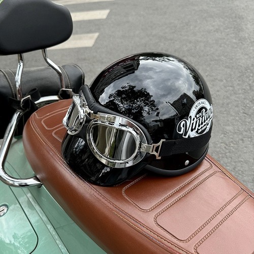 Retro motorcycle helmet - uk,