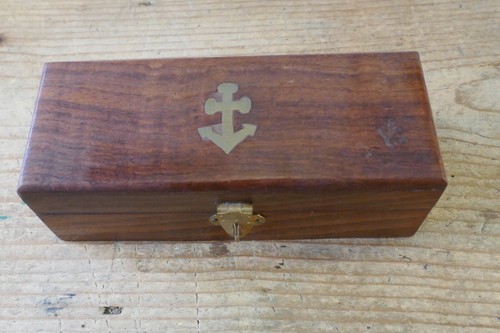 Small hardwood box with - box,