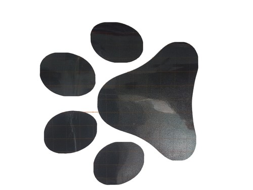 Paw print car stickers - print,