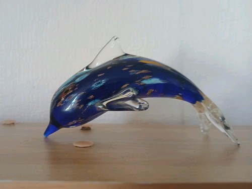 Leaping dolphin art - leaping,