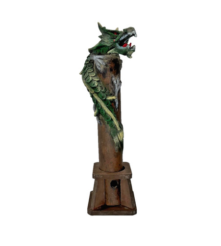 Dragon incense burner green - incense,
