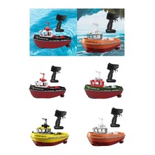 1/72 RC Tugboat RC Boat Model Toy Forward Backward Remote Control Boat for Kids