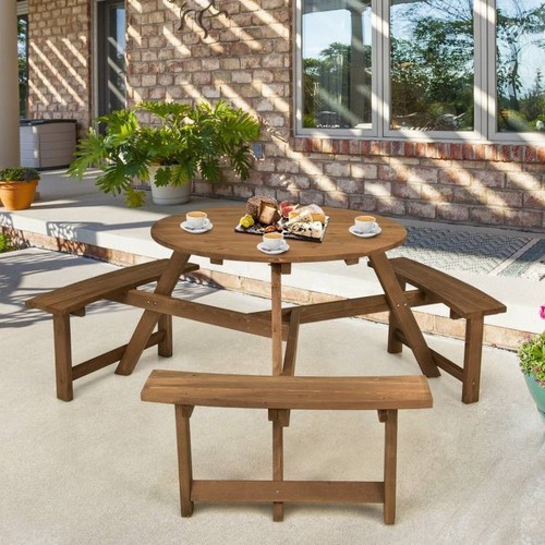 Outdoor solid wood round - solid,